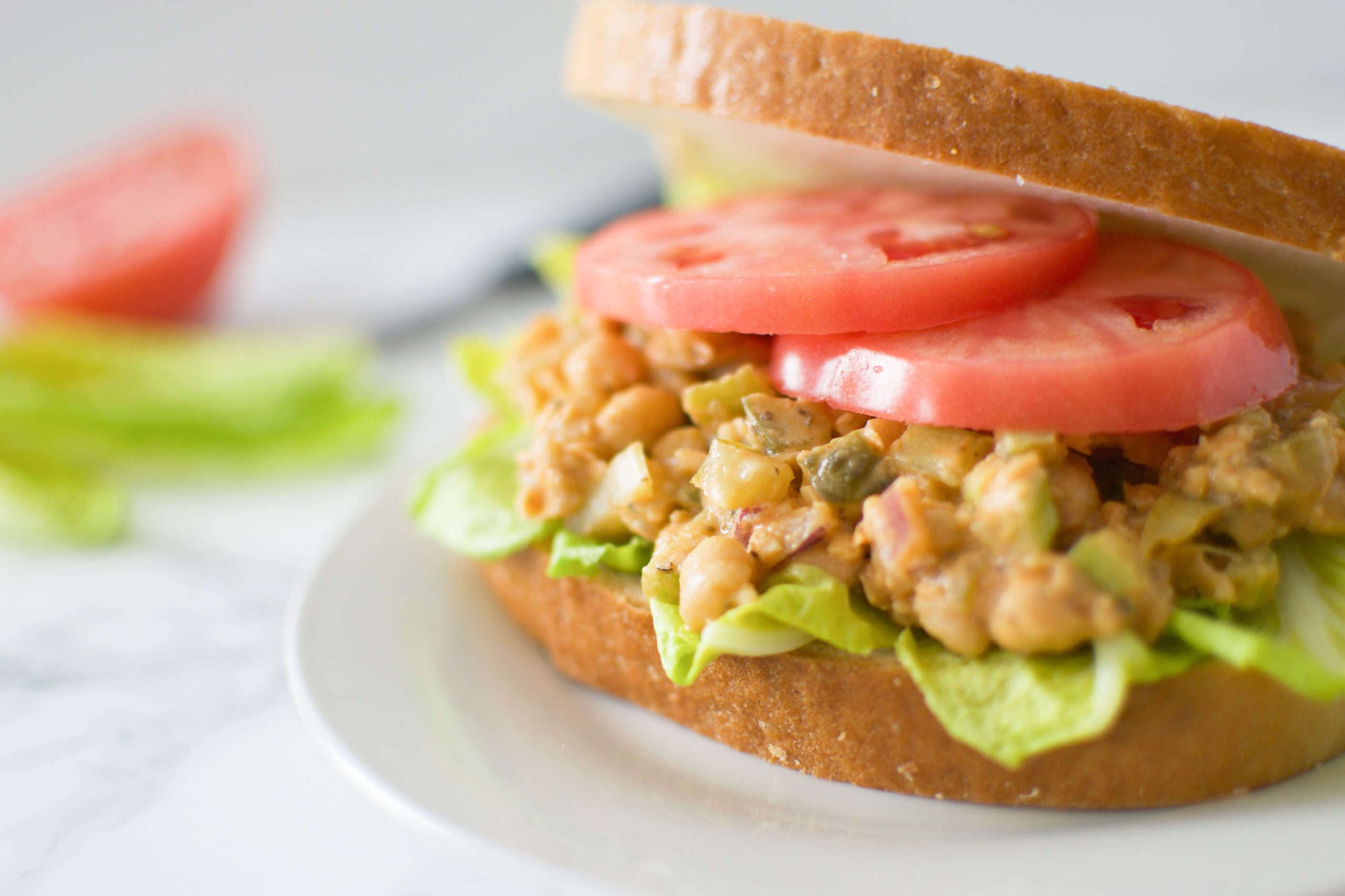 Chickpea Tuna-Less Sandwich
