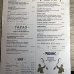 Cosy Club vegan menu