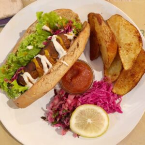 Earth Cafe Vegan Hot Dog