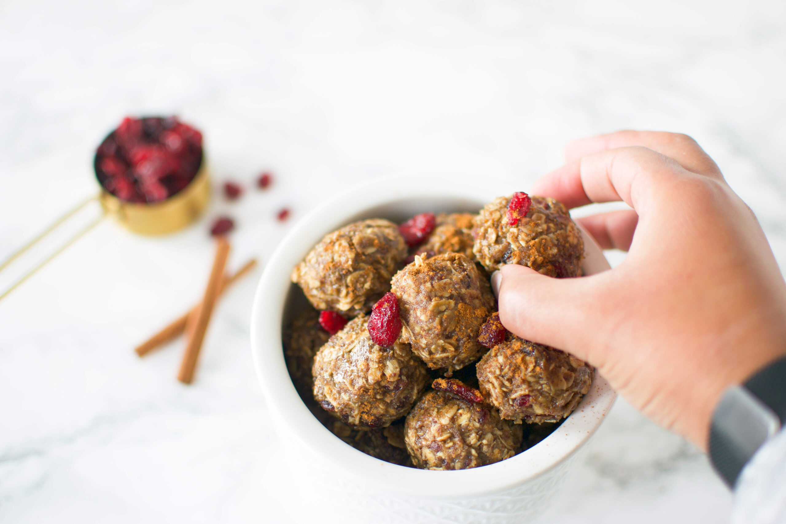 Cranberry Oatmeal Energy Bites