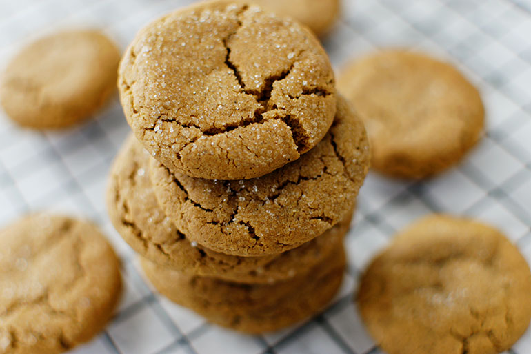 Soft + Chewy Ginger Cookies