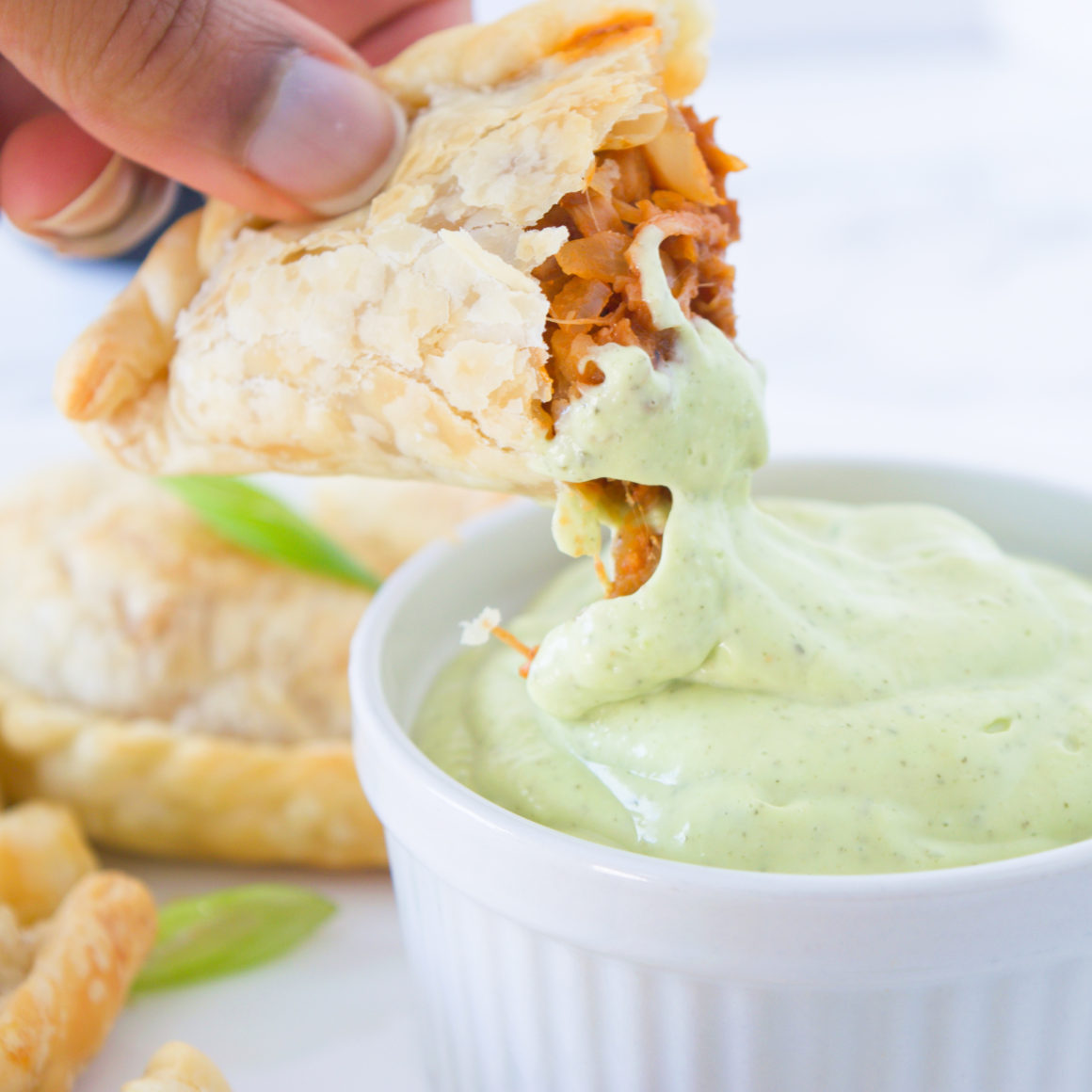 BBQ Jackfruit Empanadas ICanYouCanVegan ICaYouCanVegan BBQ Jackfruit