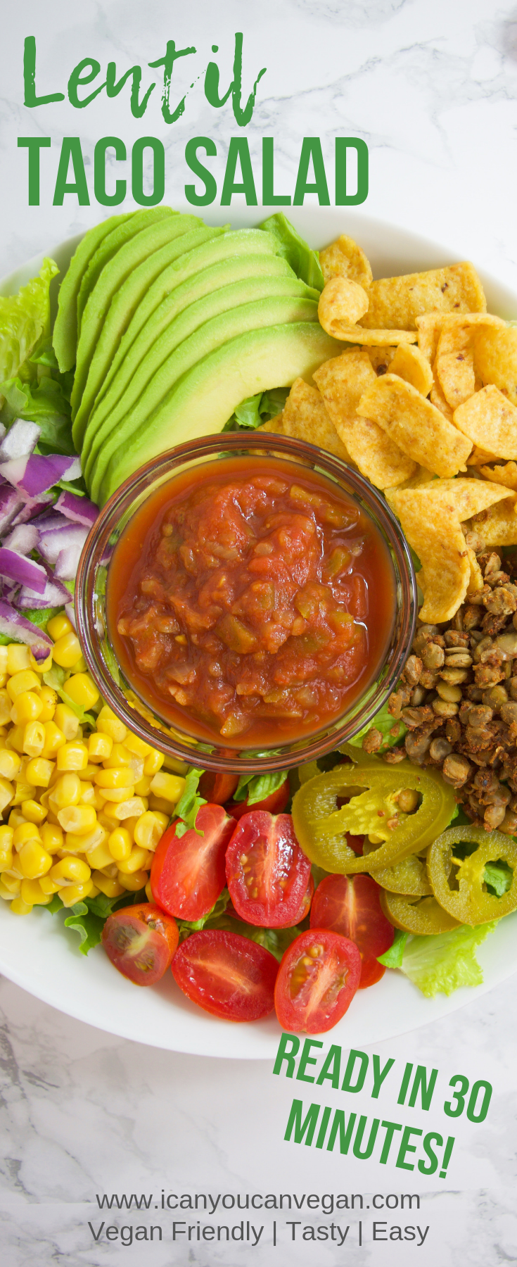 Lentil Taco Salad