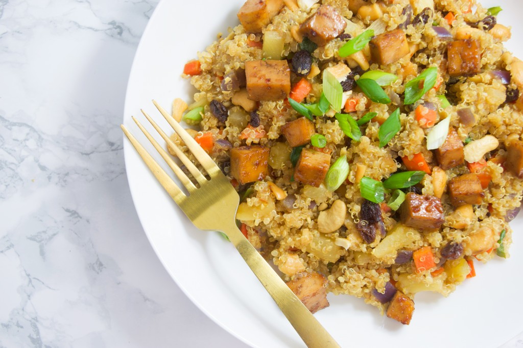 Quinoa Pineapple Fried Rice I Can You Can Vegan