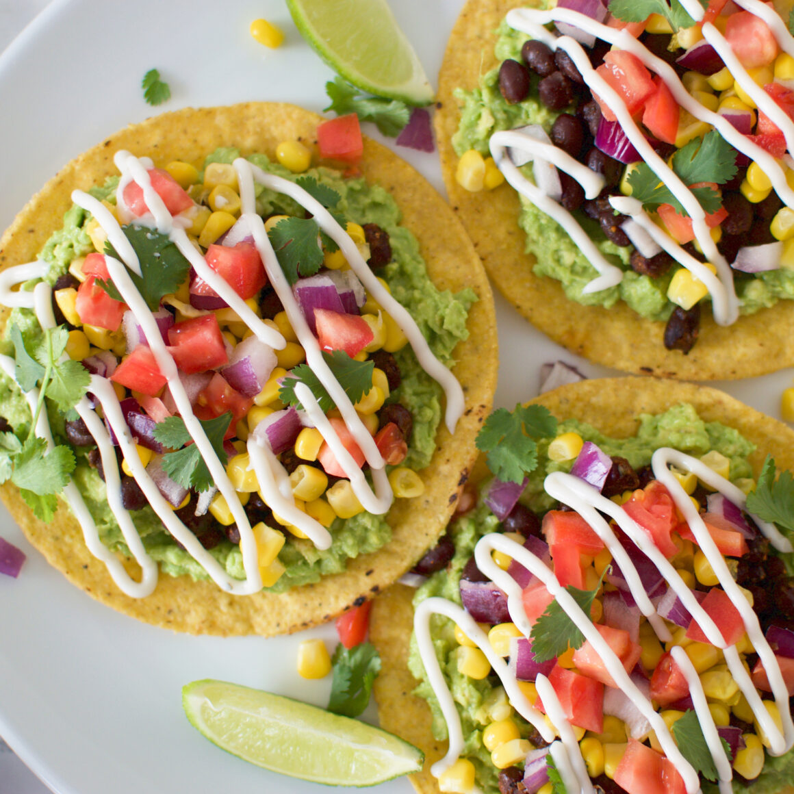Black Bean Tostadas ICanYouCanVegan Black Bean Tostadas