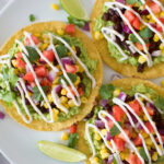 Black Bean Tostadas with Good Karma Ranch Dip