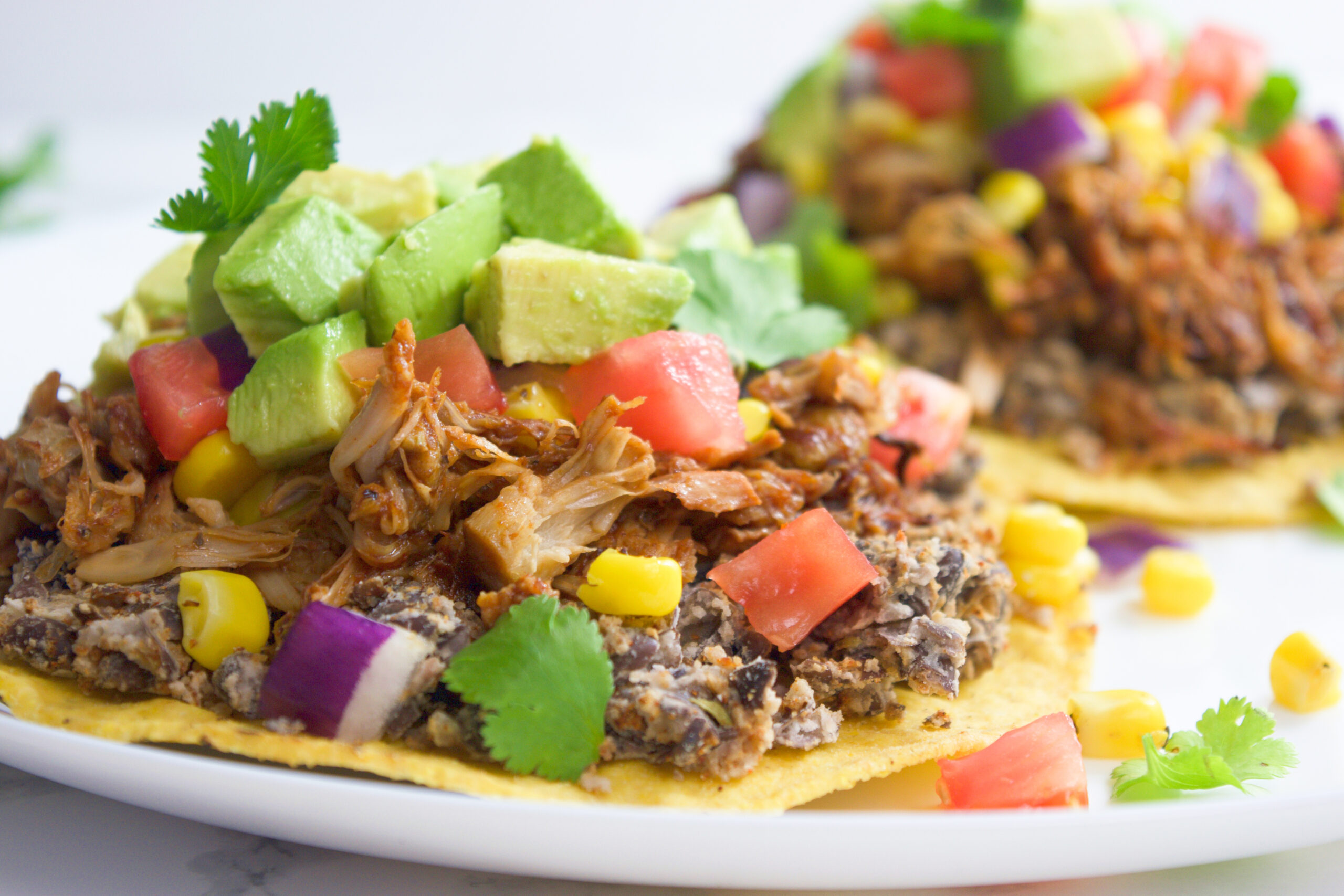 BBQ Jackfruit Tostadas