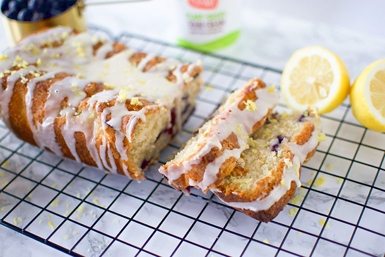 Vegan Blueberry Lemon Sour Cream Cake