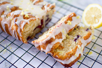 Vegan Blueberry Lemon Sour Cream Cake