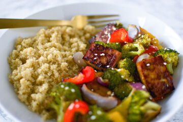 One Pan Teriyaki Tofu and Veggies