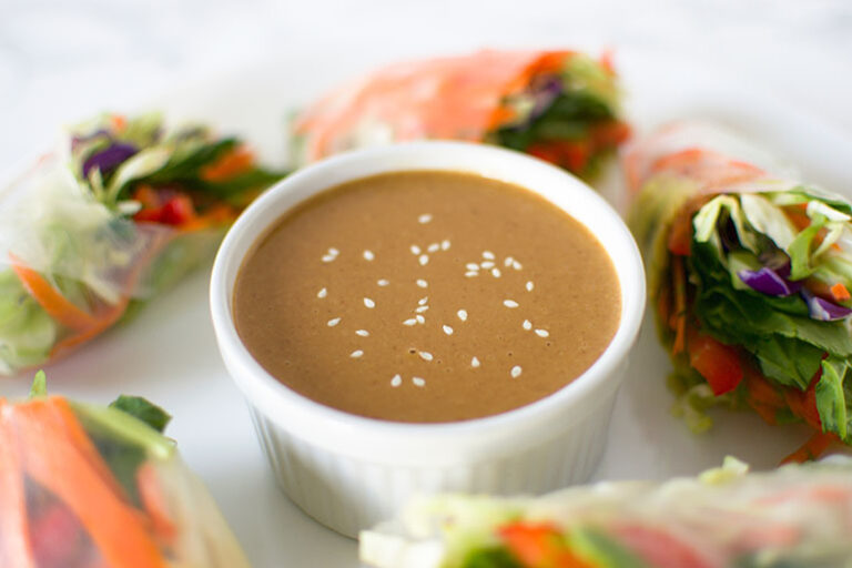 Easy Peanut Ginger Sauce I Can You Can Vegan ICanYouCanVegan Peanut