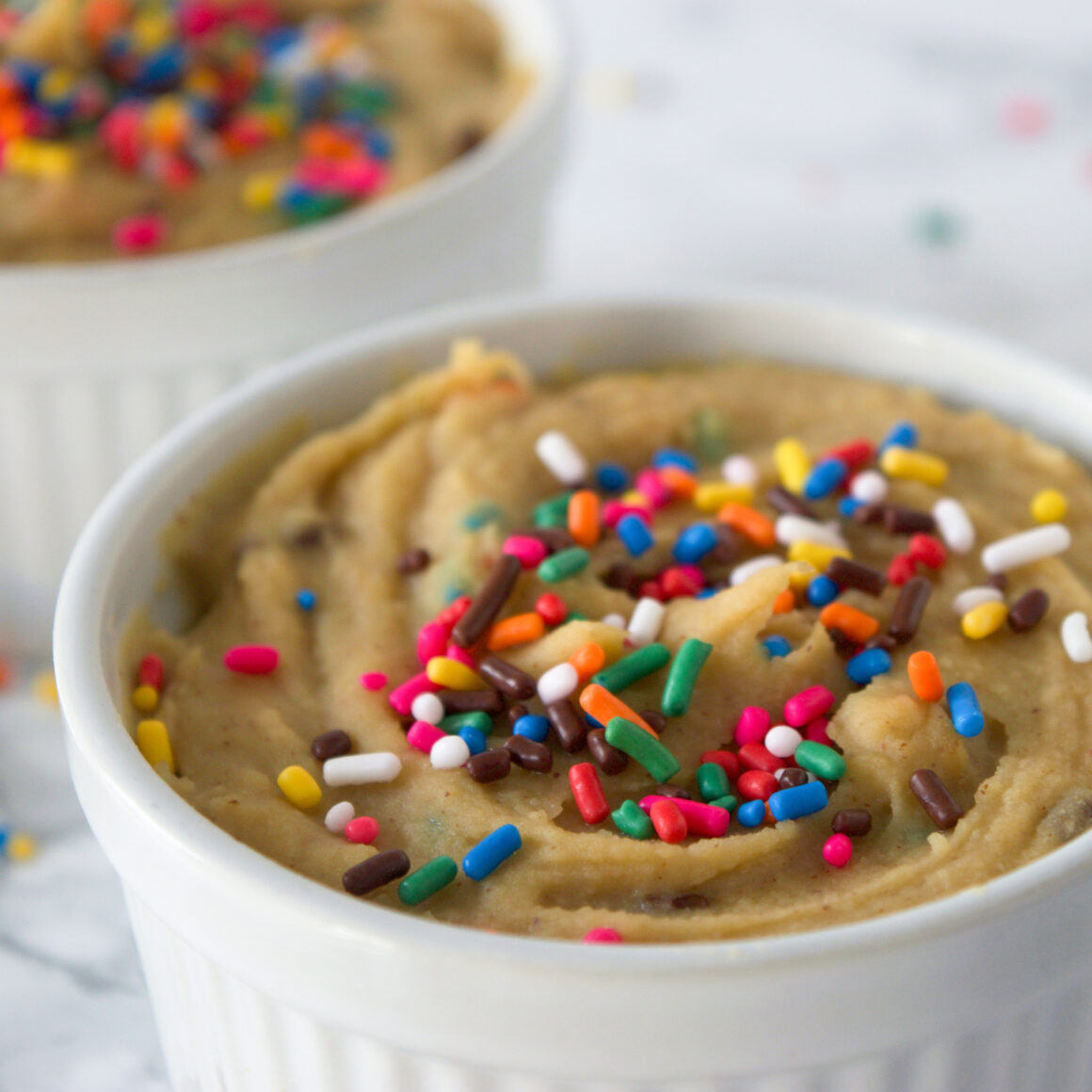 Cake Batter Dessert Hummus ICanYouCanVegan ICanYouCanVegan Cake