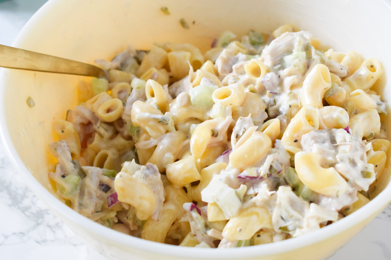 Vegan Tuna Pasta Salad ICanYouCanVegan ICanYouCanVegan Tuna Pasta Salad