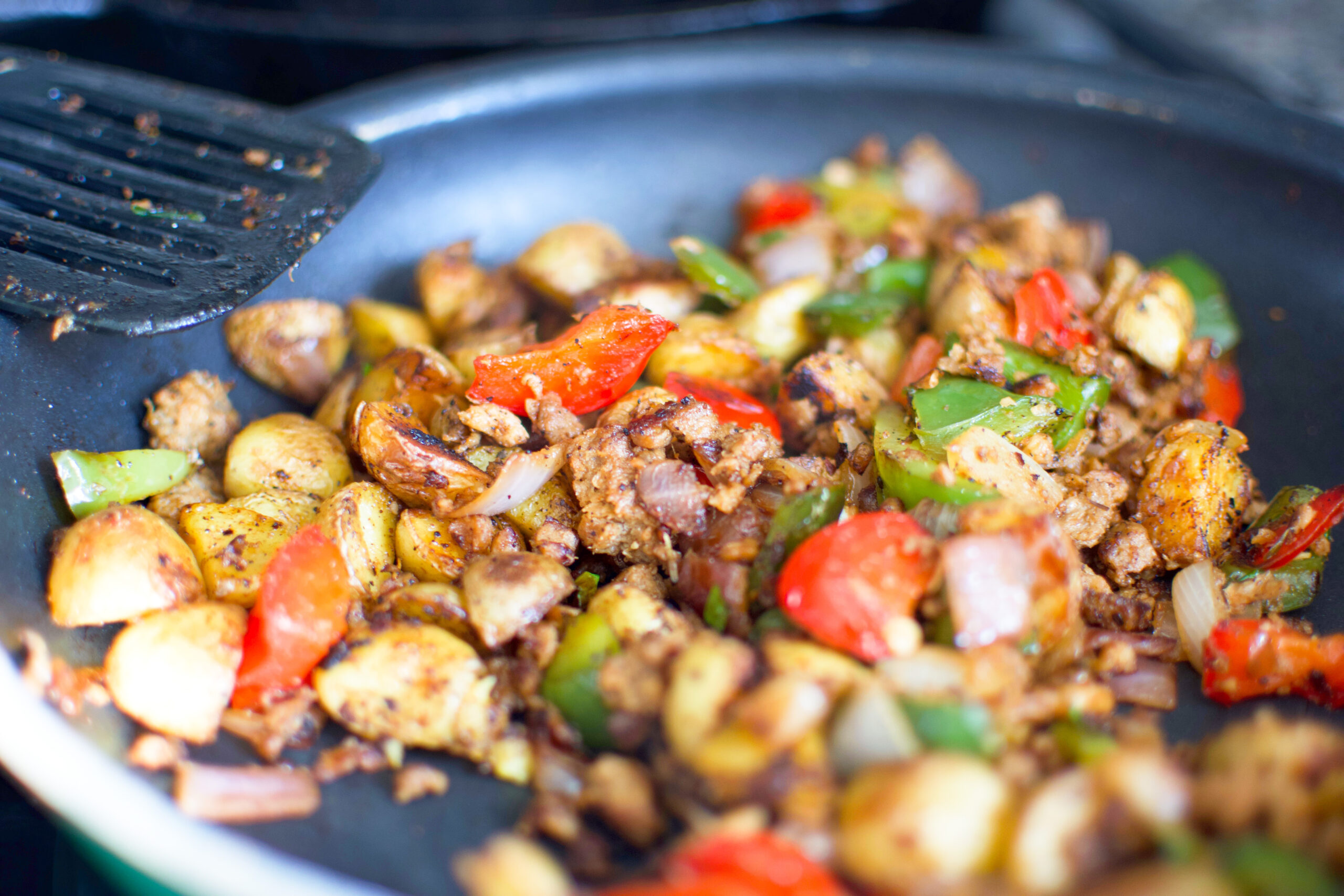 Vegan Potato Sausage Hash