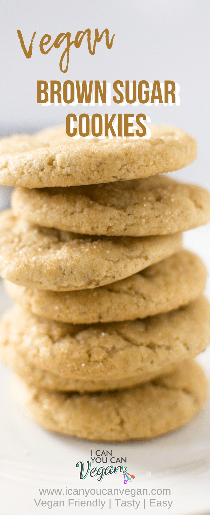 Vegan brown sugar cookies