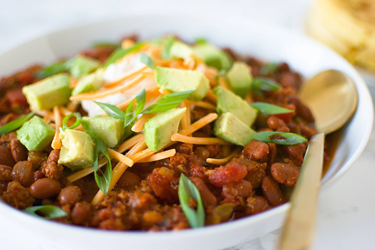 Beefy Vegan Chili