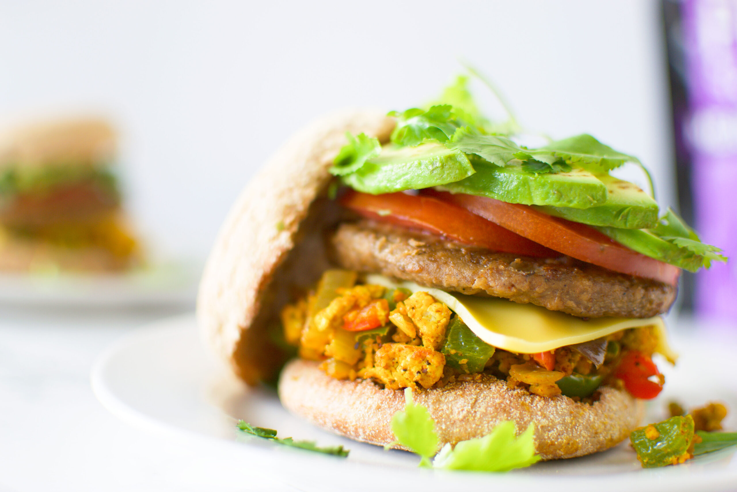 Tofu Scramble Breakfast Sandwich