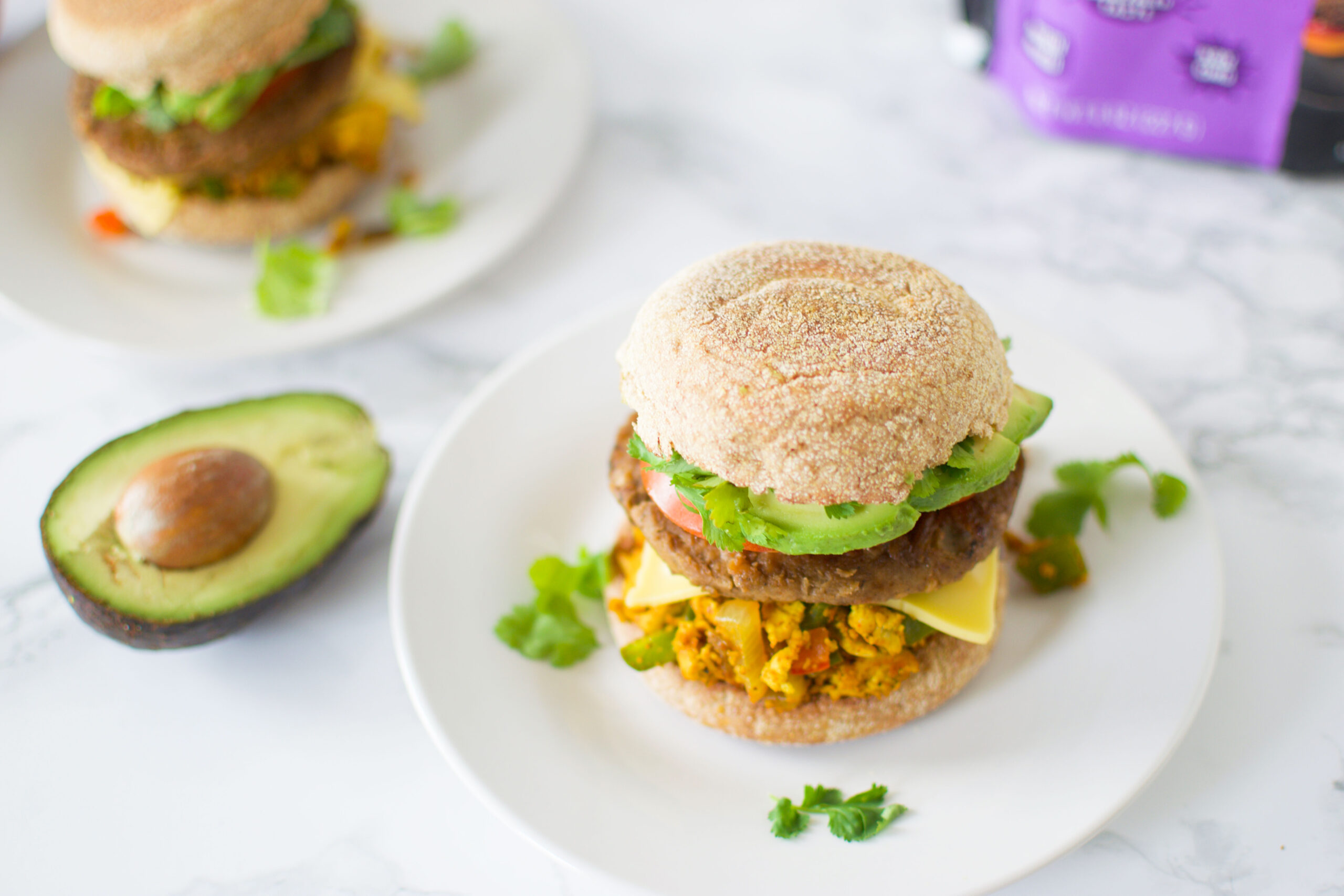 Tofu Scramble Breakfast Sandwich