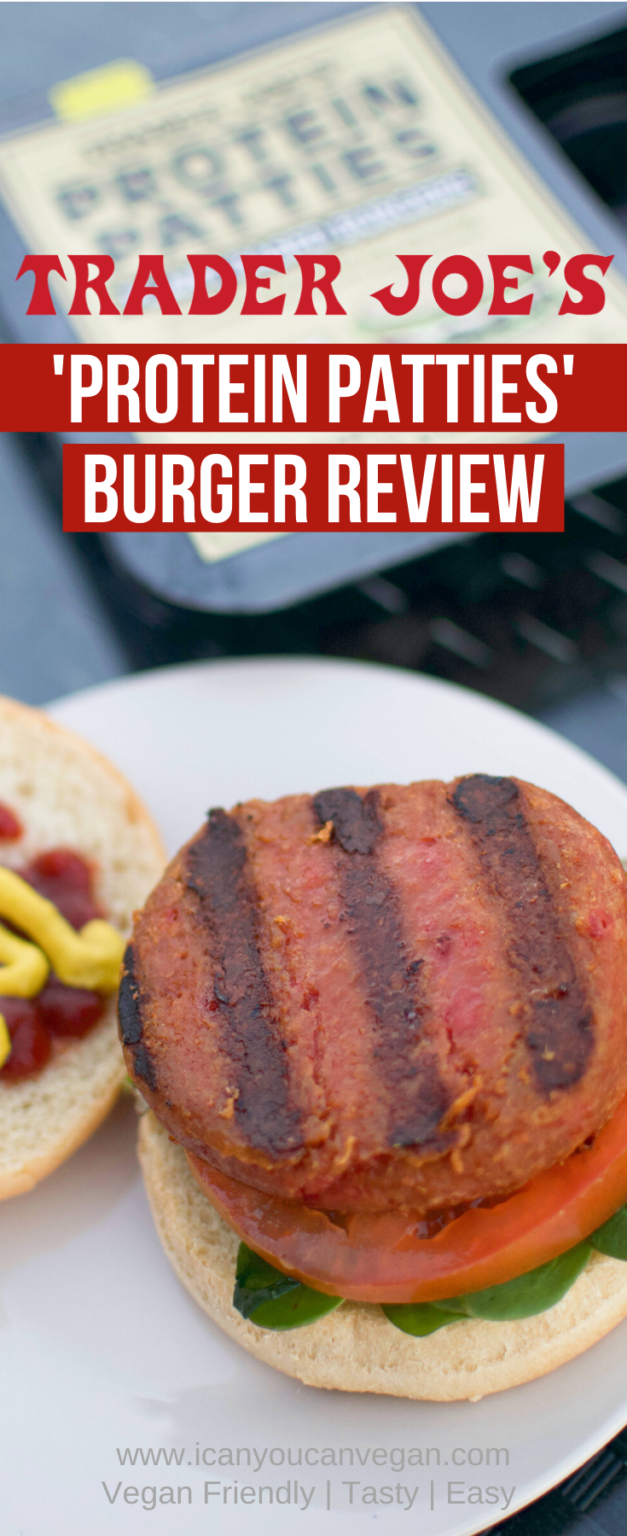 Trader Joe's 'Protein Patties' Burger Review ICanYouCanVegan Vegan