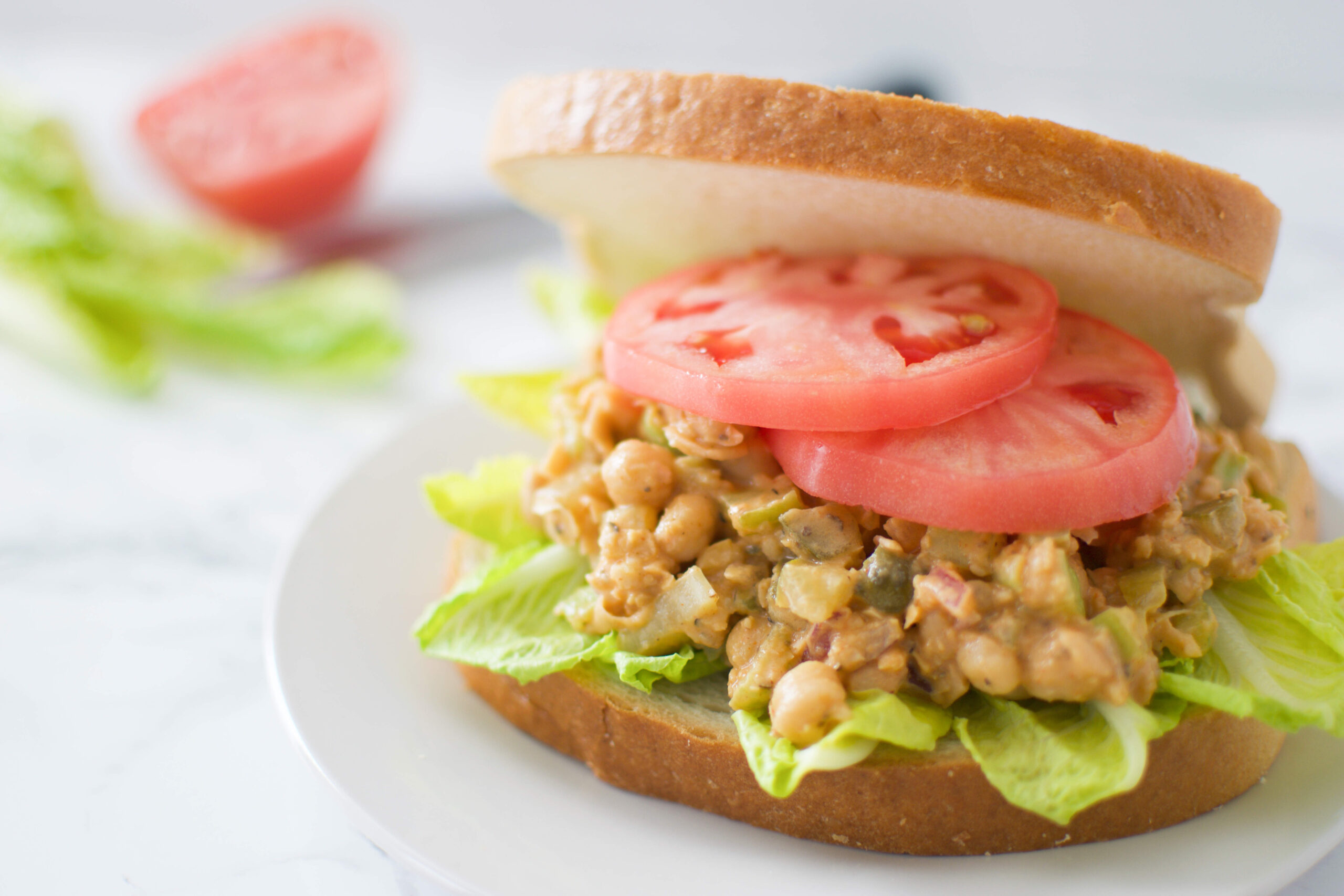 Chickpea Tuna Sandwich