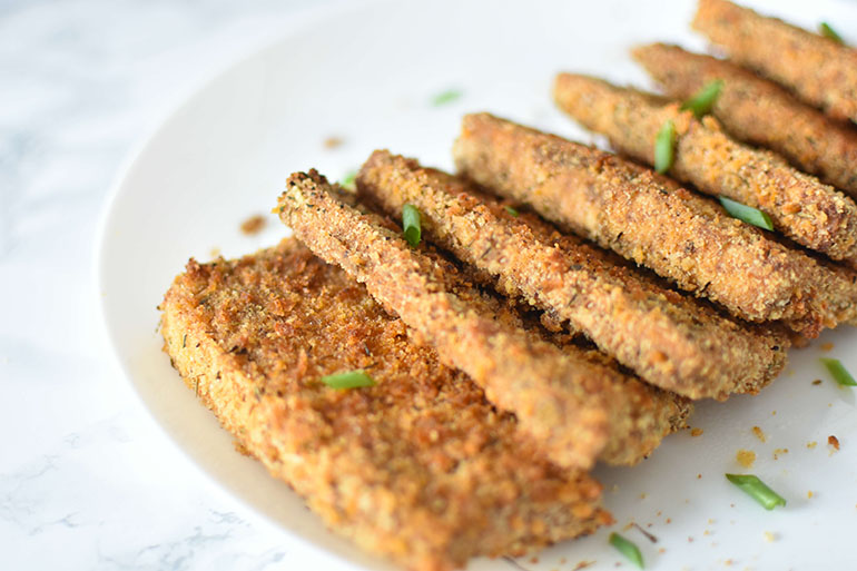 Crispy Baked Breaded Tofu