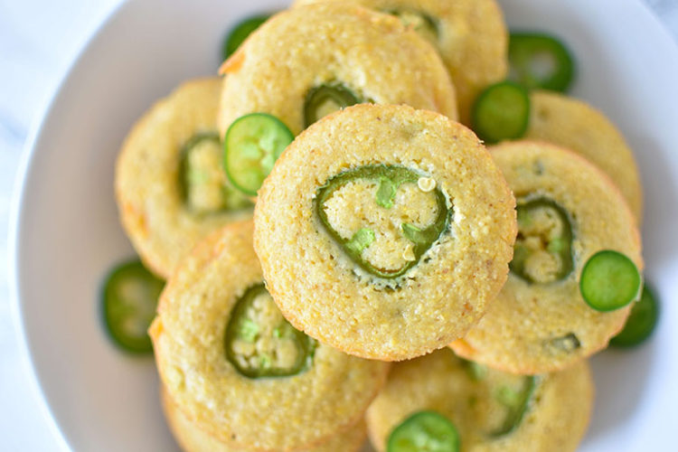Easy Vegan Jalapeño Cornbread Muffins ICanYouCanVegan Jalapeño