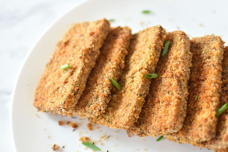 Easy Crispy Baked Breaded Tofu I Can You Can Vegan ICanYouCanVegan