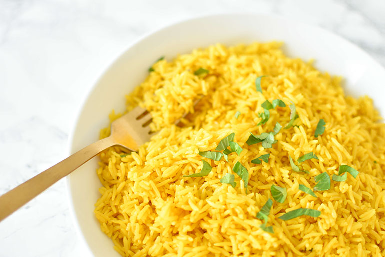 Coconut Turmeric Rice