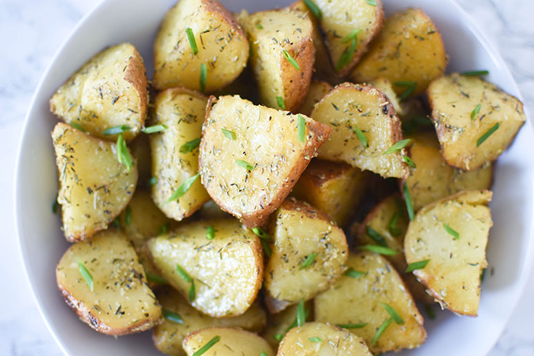 Instant Pot Garlic Herb Potatoes