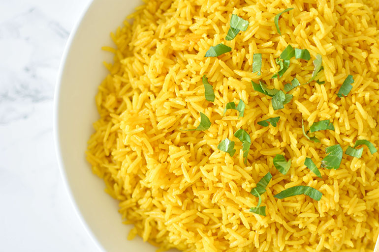 Coconut Turmeric Rice