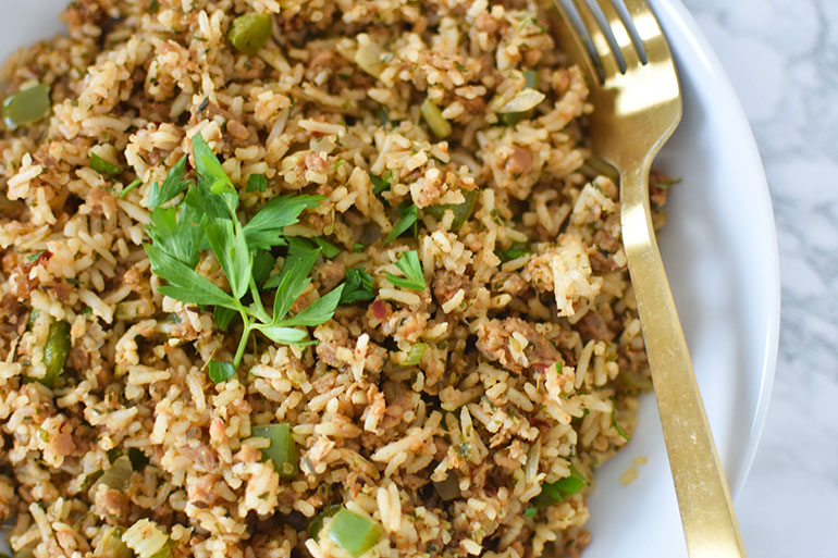 Dirty Rice (Cajun Rice Recipe) + Video