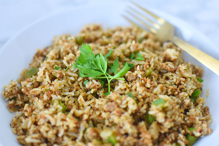 Easy Vegan Dirty Rice [+ VIDEO] | I Can You Can Vegan How to Make Easy