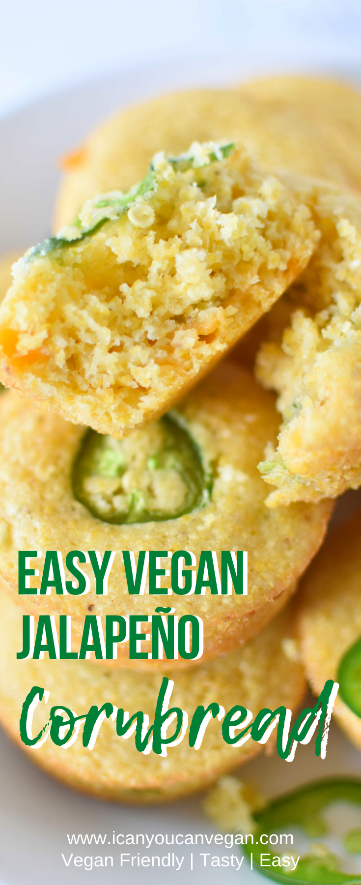 Vegan Jalapeno Cornbread Muffins