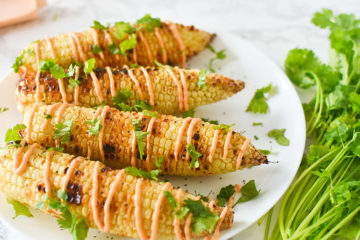 Vegan Spicy Mayo Grilled Corn