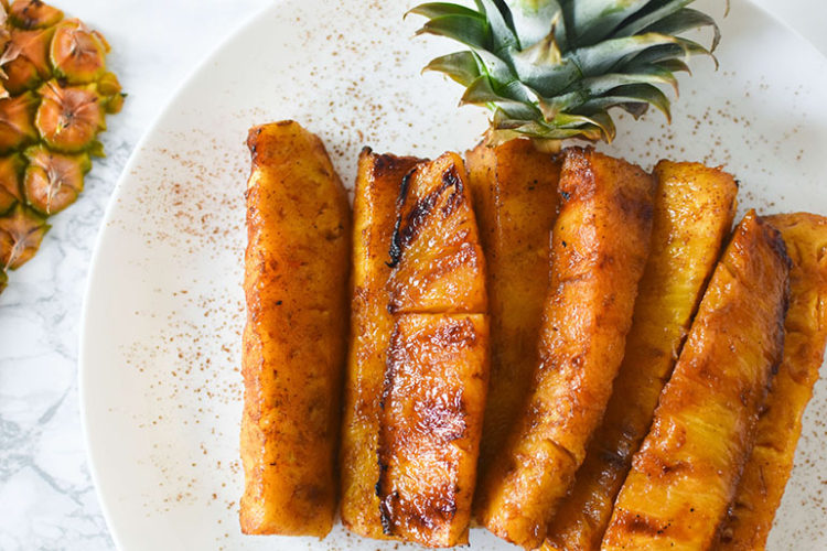 Easy Brown Sugar Grilled Pineapple I Can You Can Vegan