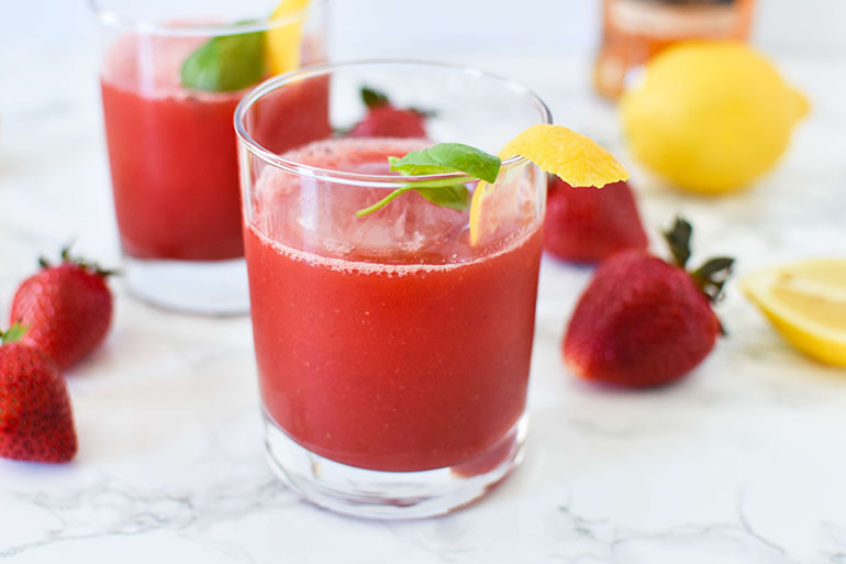 Easy Strawberry Basil Cocktail