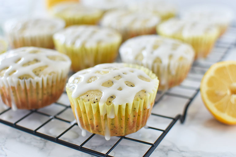 Vegan Lemon Poppy Seed Muffins