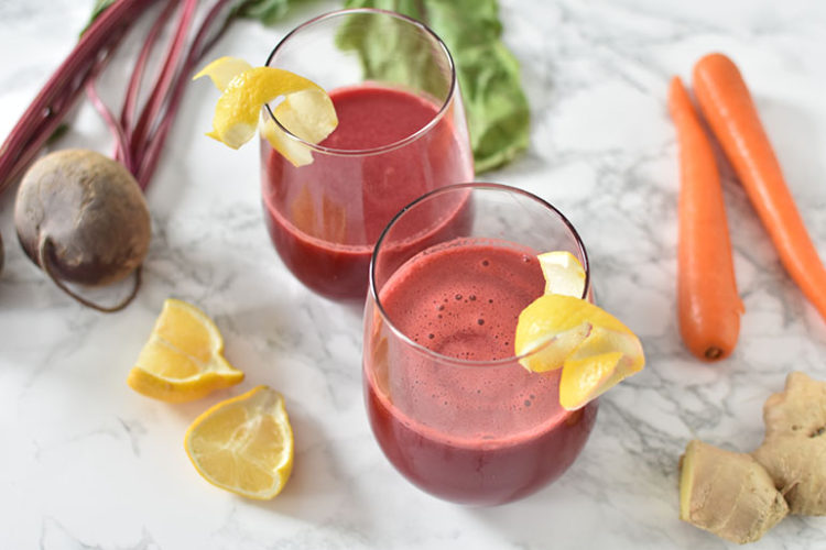 Easy Sweet Lemon Ginger Beet Juice Recipe ICanYouCanVegan