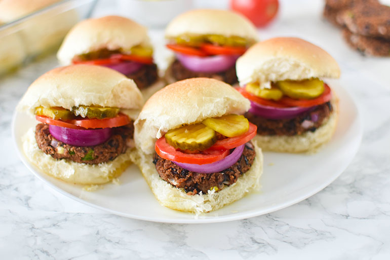 Black Bean Burger Sliders