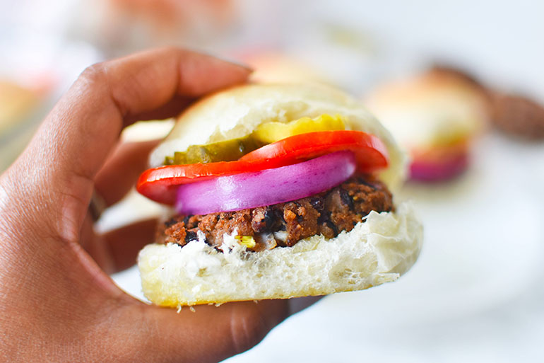 Black Bean Burger Sliders