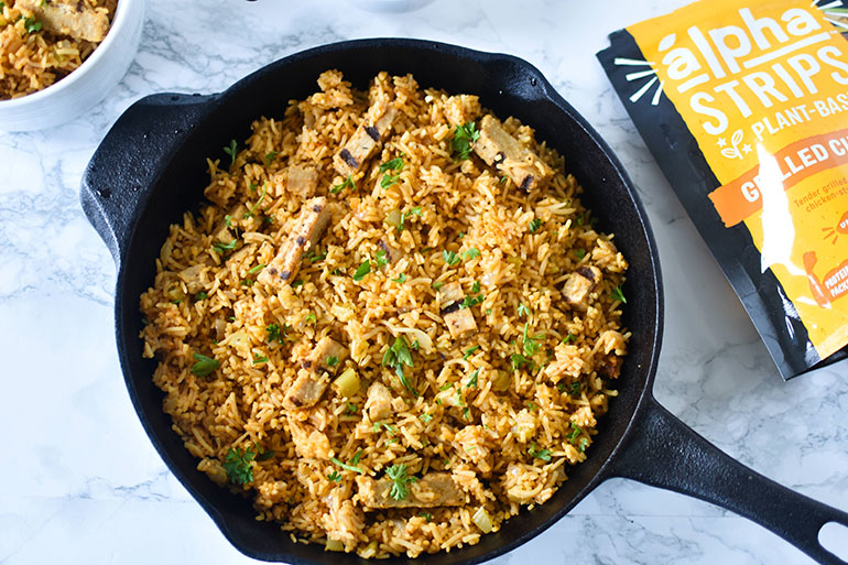 Vegan Southern Chicken and Rice