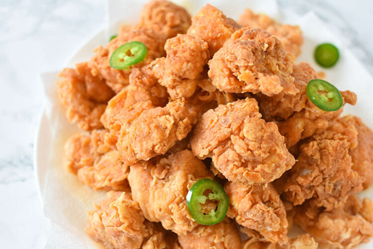 Easy Vegan Spicy Chicken Fried Cauliflower I Can You Can Vegan