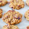 Vegan Cranberry Oatmeal Cookies
