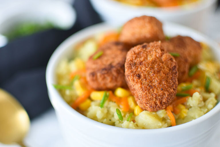 Easy Vegan KFC Famous Bowl ICanYouCanVegan