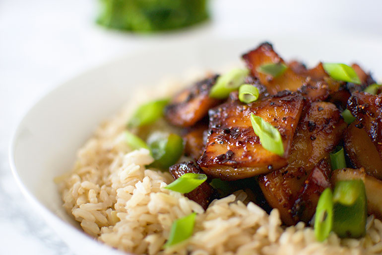 Vegan Honey Butter Garlic Chicken