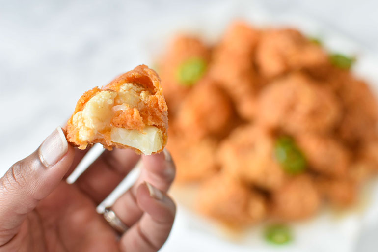 Spicy Chicken Fried Cauliflower