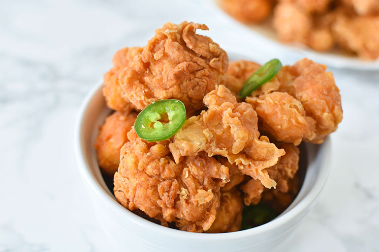 Spicy Chicken Fried Cauliflower