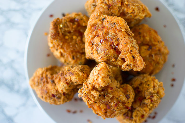 Spicy Chicken Fried Tofu