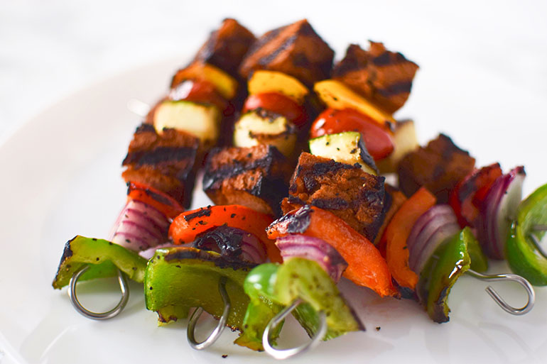 Tofu Vegetable Skewers