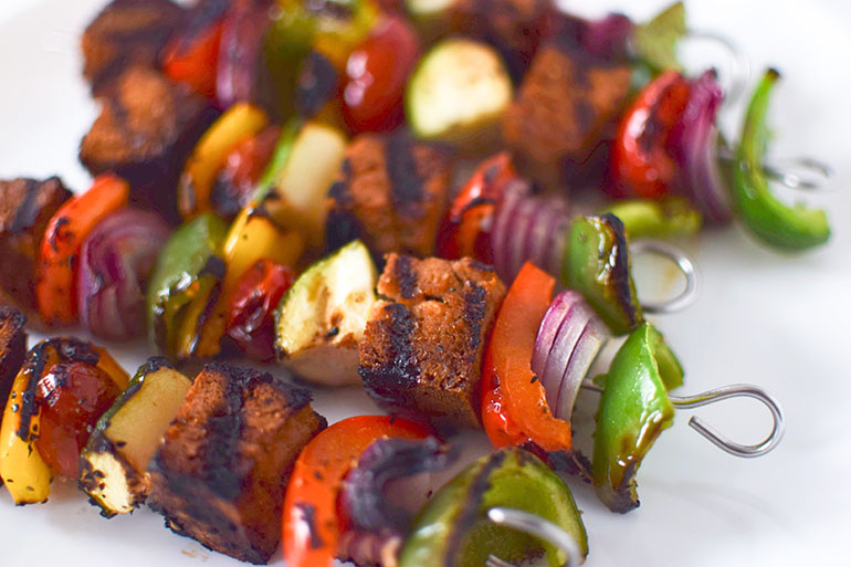 Tofu Vegetable Skewers